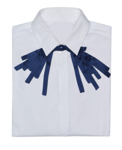 camicia-con-papillon-aracne-blu