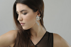 Luna: abito/dress PierAntonioGaspari, earring Fery by Sara Capoferri for webelieveinstyle.maison