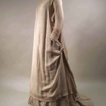 MAN2959446 Dress, 1879-80 (silk, cotton and wool) by English Sch